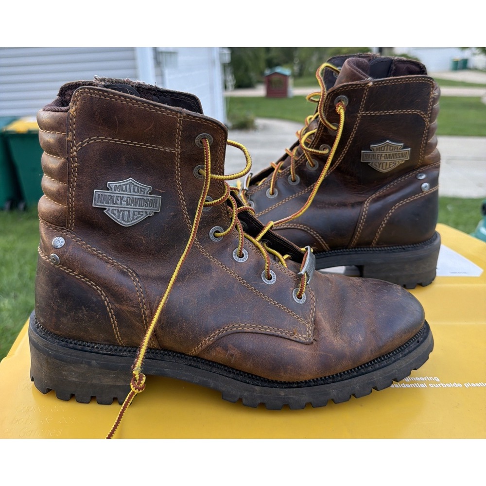 Harley Davidson Mens Boots Hedman Style Size 9.5 Brown No Box